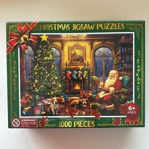 Christmas Jigsaw Puzzle with Santa and Tree - 1000 Pieces